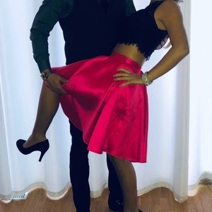 2 piece homecoming/prom dress pink/black size 00/0